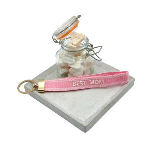 BEST MOM Schlüsselanhänger (gold)