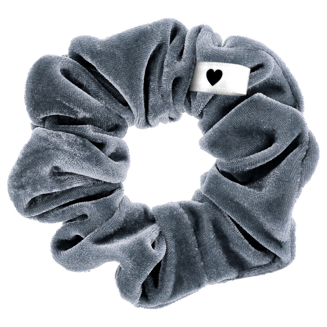 Samt-Scrunchie Grau - Bellody® (1 Stück - Urban Gray)