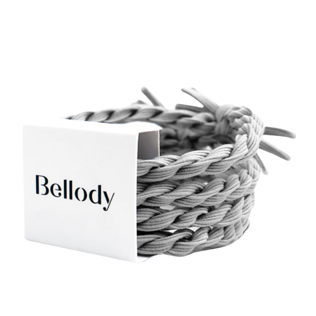 Haargummis Grau - Bellody® (4 Stück - Urban Gray)