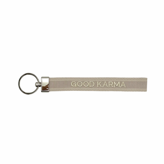 GOOD KARMA Schlüsselanhänger (silber)