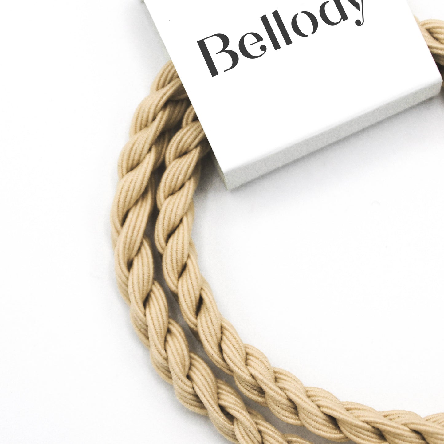 Haargummis Beige - Bellody® (4 Stück - Champagne Beige)