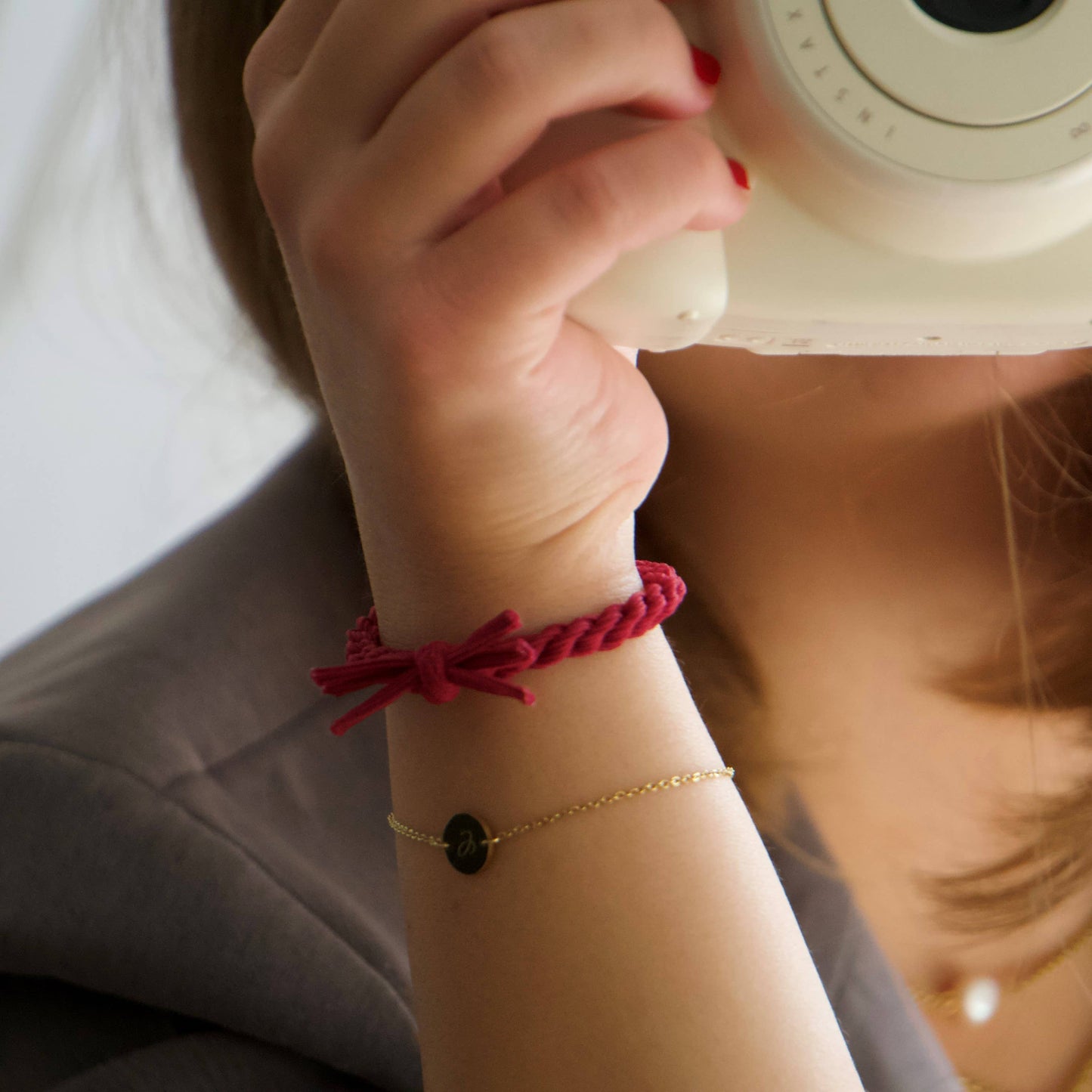 Haargummis Rot - Bellody® (4 Stück- Bordeaux Red)