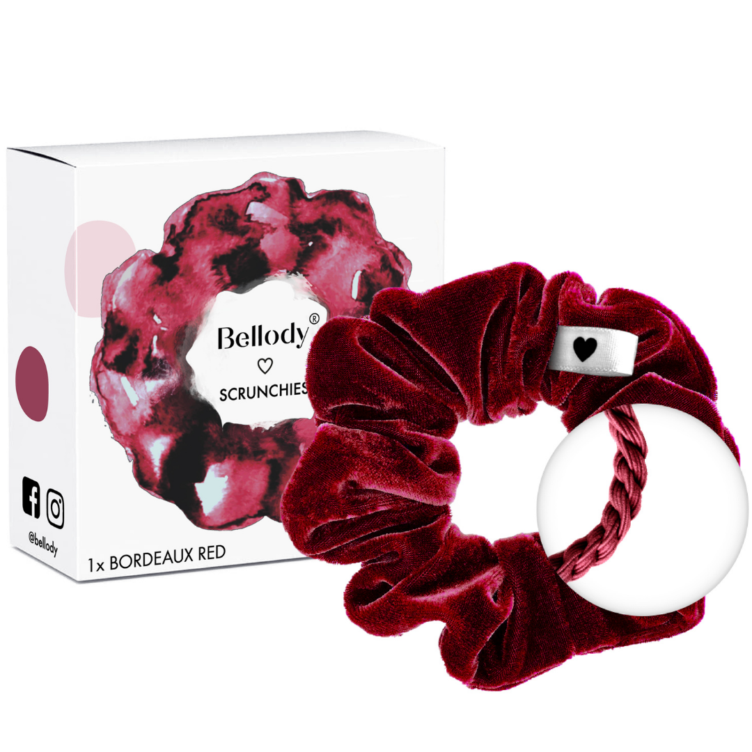 Samt-Scrunchie Bordeaux - Bellody® (1 Stück - Bordeaux Red)