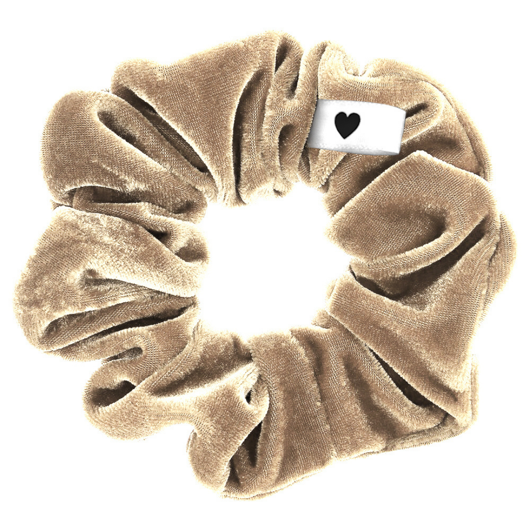 Samt-Scrunchie Beige - Bellody® (1 Stück - Champagne Beige)