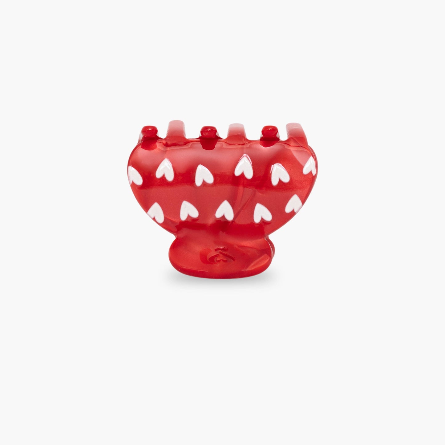 Haarklammer - Red & Hearts (S)