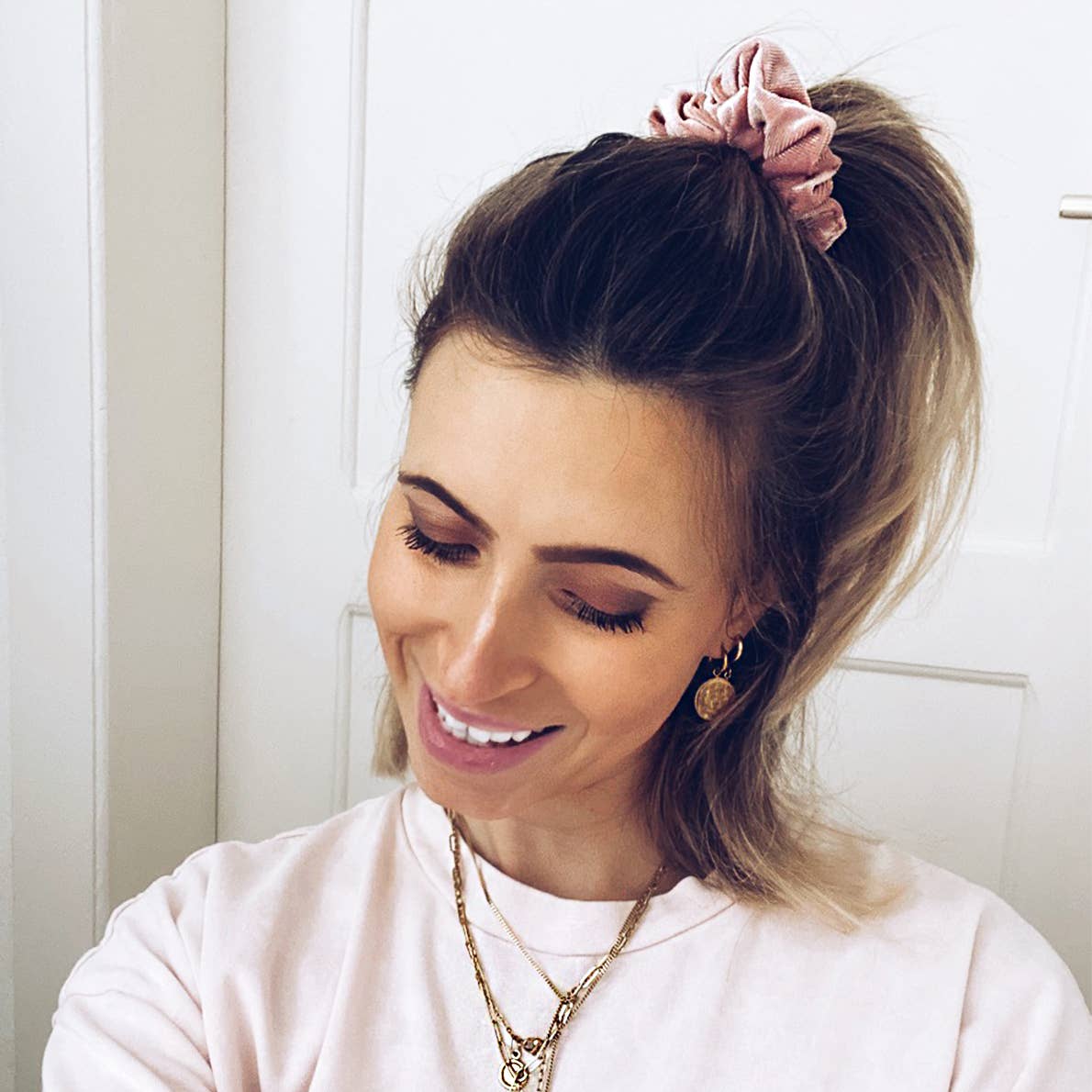 Samt-Scrunchie Rosa - Bellody® (1 Stück - Mellow Rose)