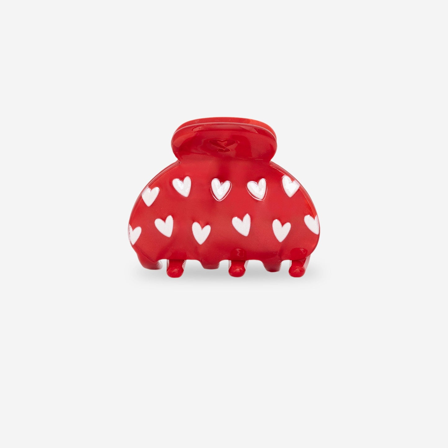 Haarklammer - Red & Hearts (S)