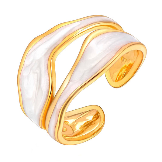 Fliessender Ring zweifarbig - verstellbar