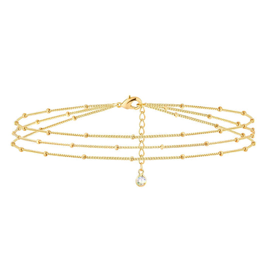 Dreireihiges Armband mit zarten Bälleli