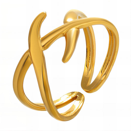 Geschwungener Ring - verstellbar