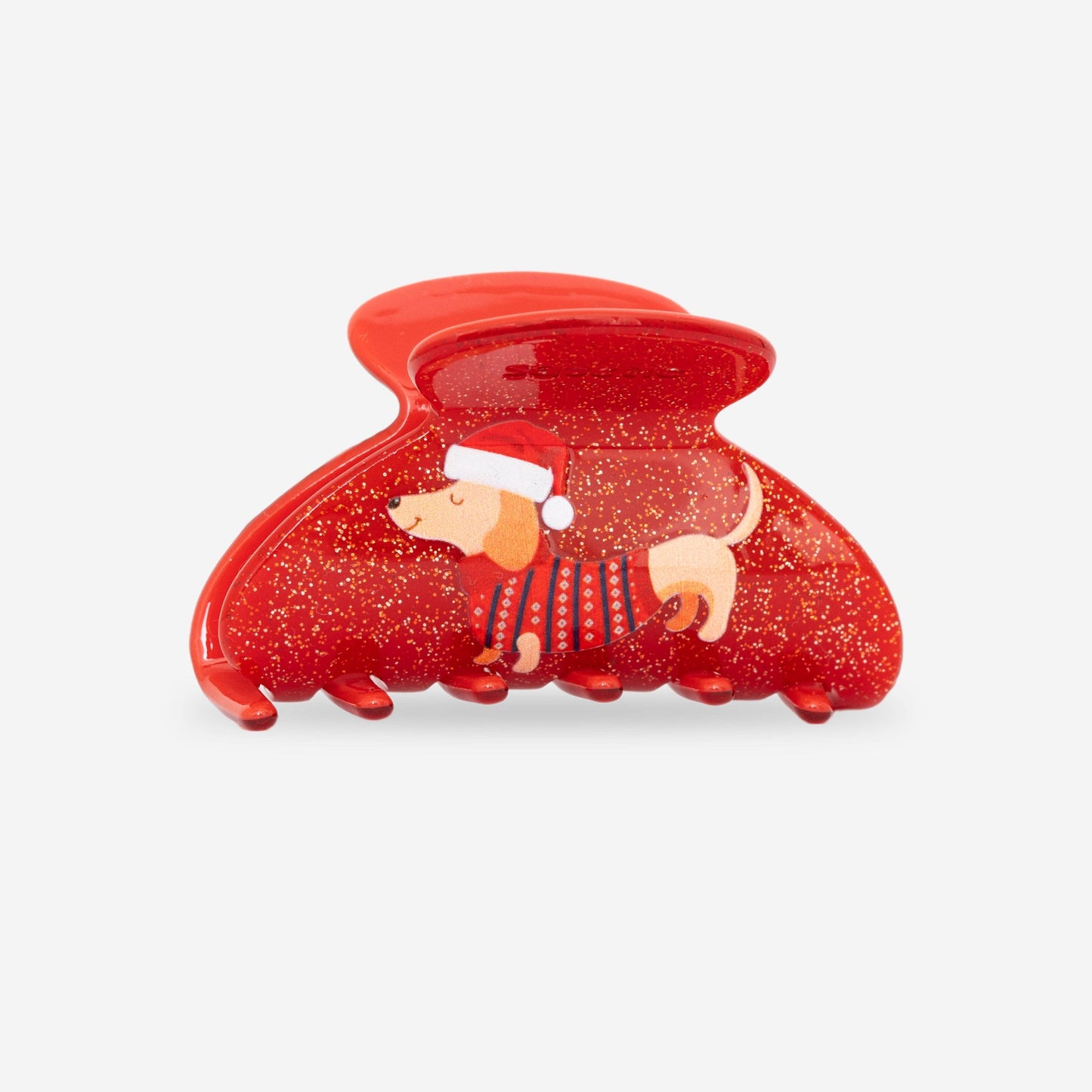 Haarklammer - Christmas Dackel (L)