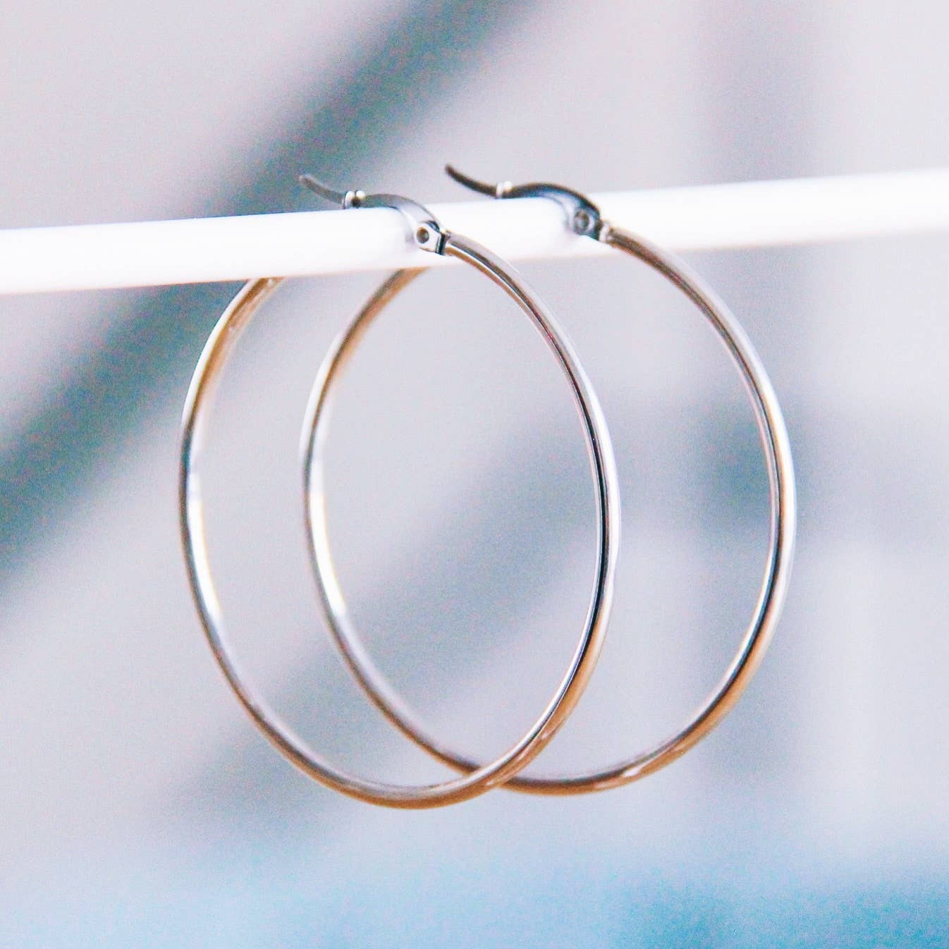 Edelstahlring 50mm 'Basic' - Silber