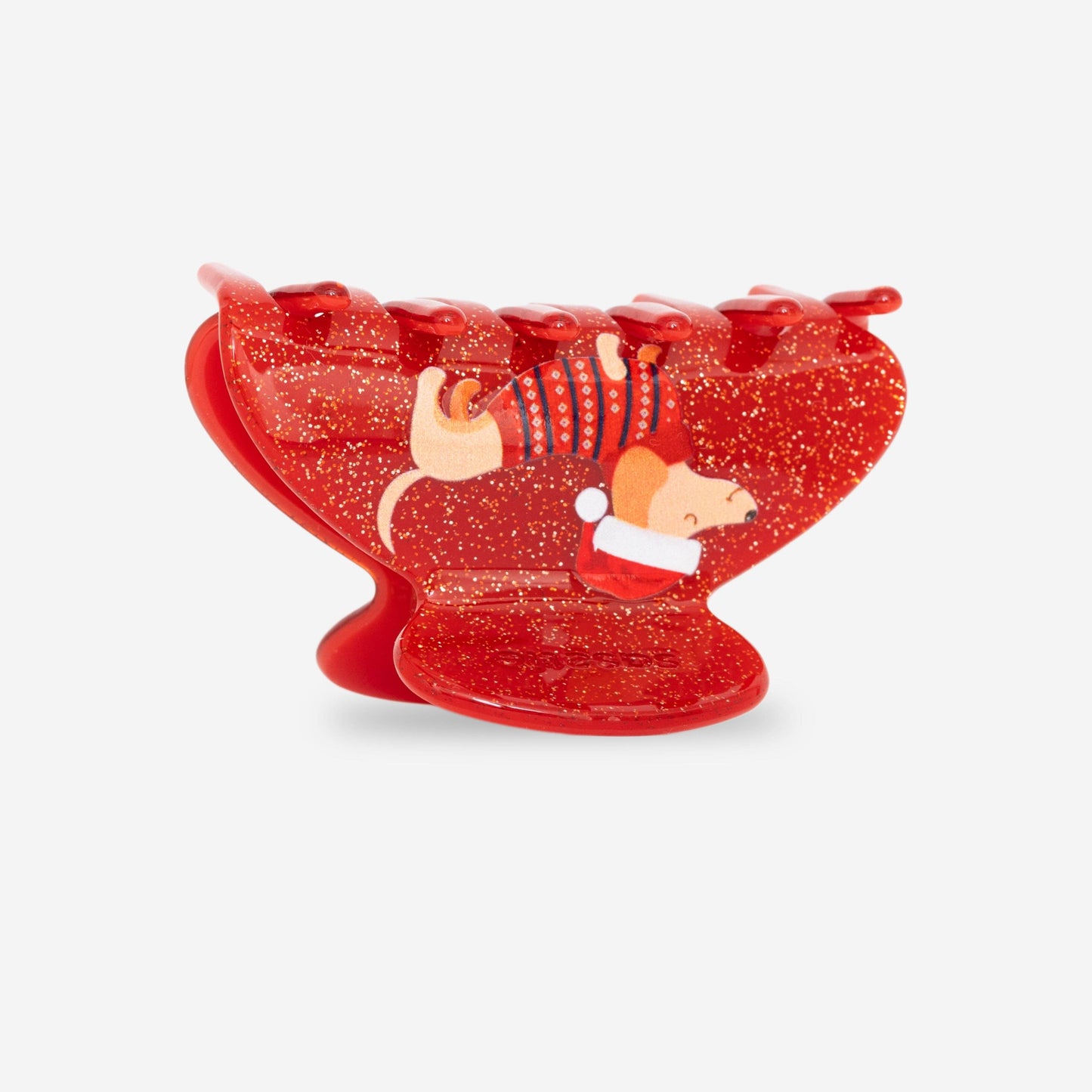 Haarklammer - Christmas Dackel (L)