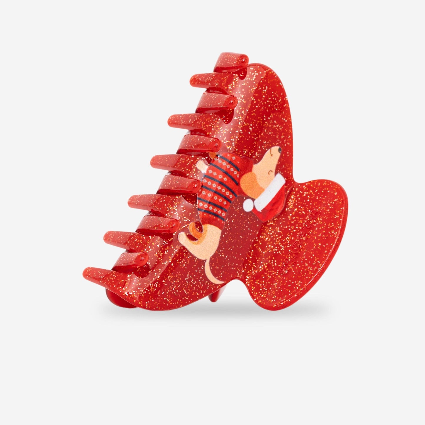 Haarklammer - Christmas Dackel (L)