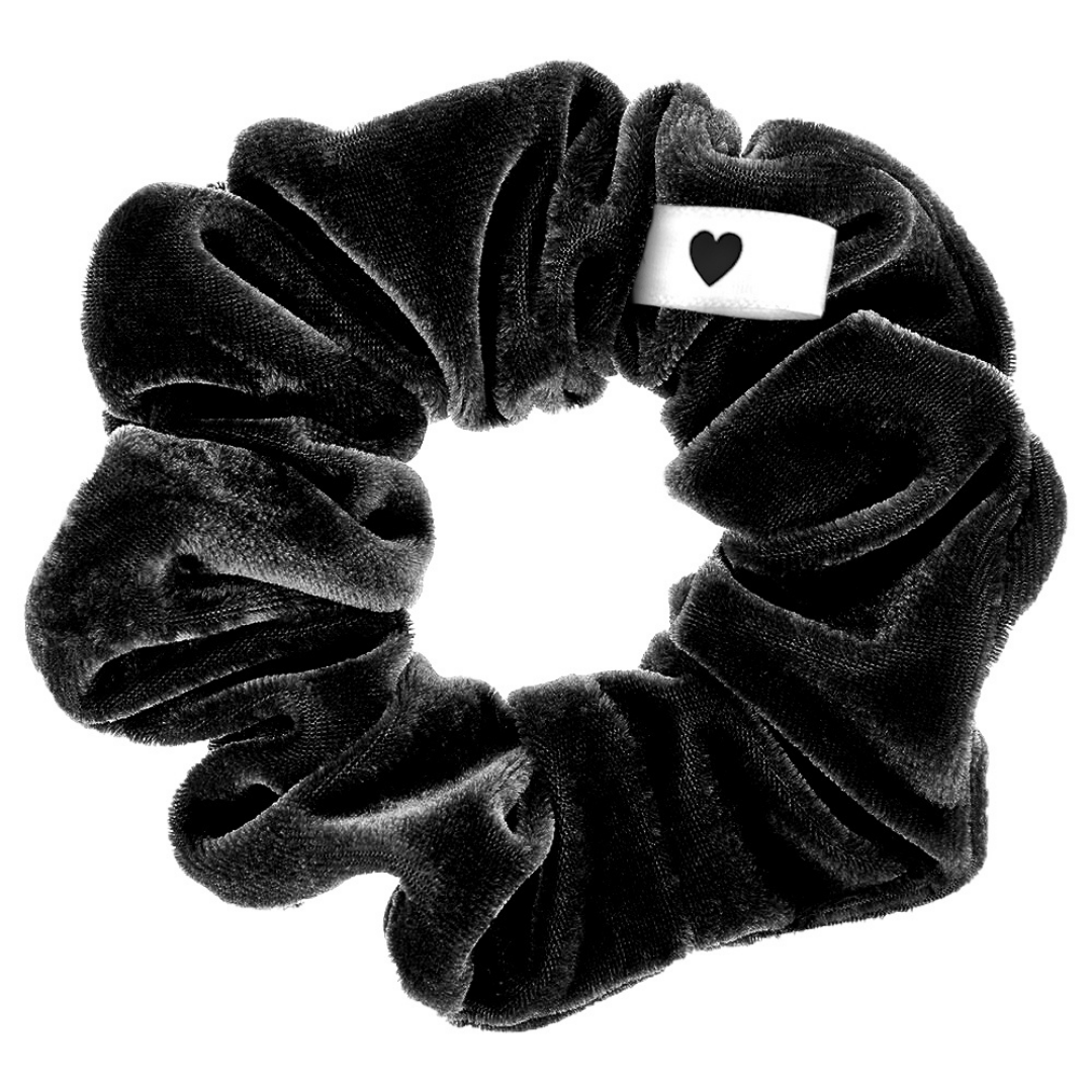 Samt-Scrunchie Schwarz - Bellody® (1 Stück - Classic Black)