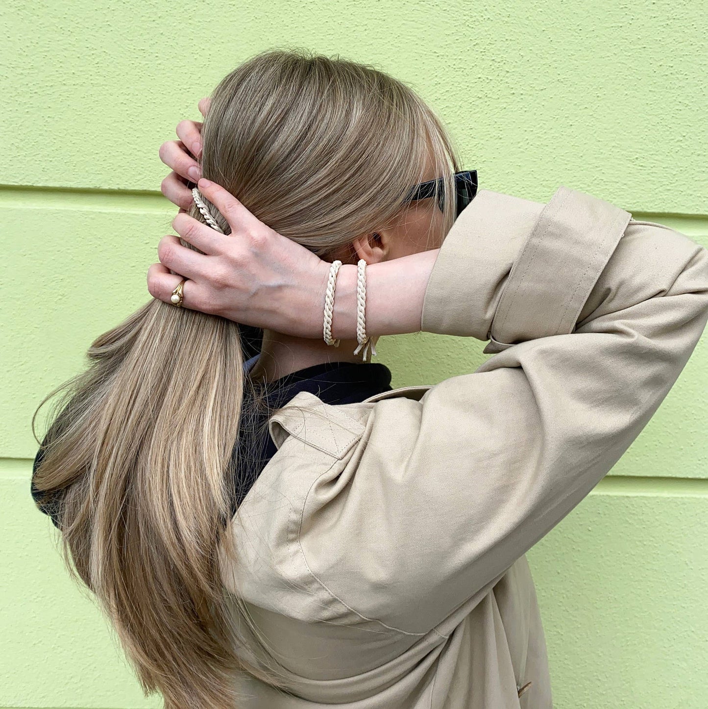 Haargummis Beige - Bellody® (4 Stück - Champagne Beige)
