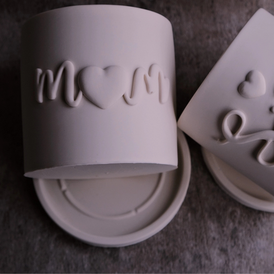 Mama-Duftkerze (Kirschblüte / weiss)